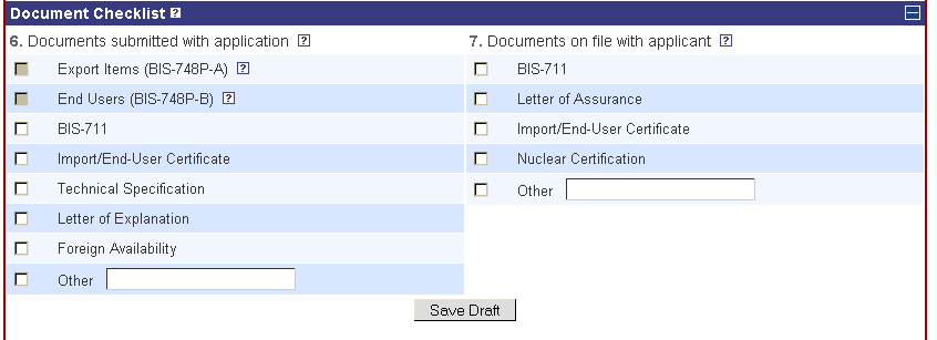 Document Check List